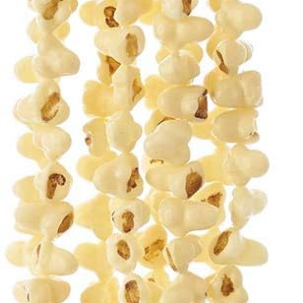 9-Foot Popcorn Garland,Yellow